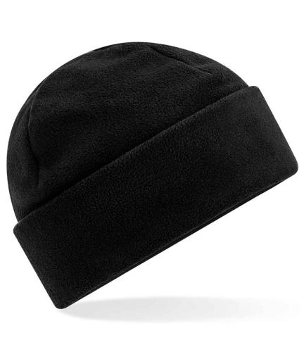 Beechfield Recycled Fleece Cuffed Beanie - BLK - ONE